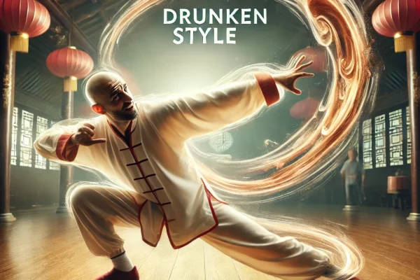 DALL·E 2025-03-18 14.48.51 - A dynamic image of a Zui Quan practitioner in action, performing fluid and unpredictable movements in a martial arts setting. The athlete is demonstra